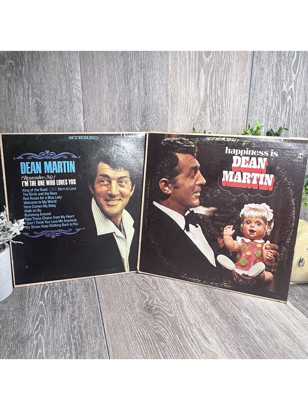 Dean Martin Vinyl Lot • Happiness Is + I’m The One Who Loves You • Reprise LPs